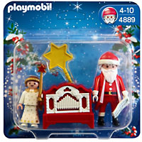Playmobil Christmas - Little Angel and Santa Claus with Organ