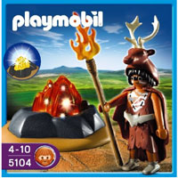 Playmobil Stone Age - Fire Guardian with LED Fire