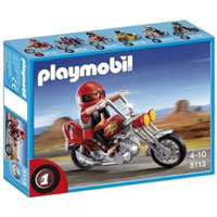 Playmobil Collectible Motorcycles - Chopper Motorcycle with Rider