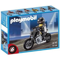 Playmobil Collectible Motorcycles - Custom Motorcycle with Rider