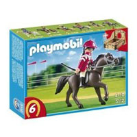 Playmobil Collectible Horses - Arabian Horse with Jockey and Stable