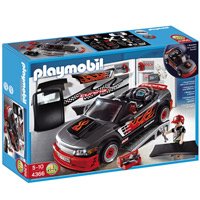 Playmobil Car Repair Shop and Sports Car with Sound