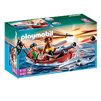 Playmobil Pirates - Pirates Rowboat with Shark