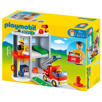 Playmobil 1,2,3 Take Along Fire Station
