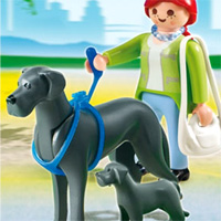 Playmobil Dog Breeds - Great Dane with Puppy