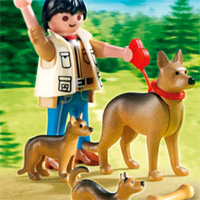 Playmobil Dog Breeds - German Shepherd with Puppies