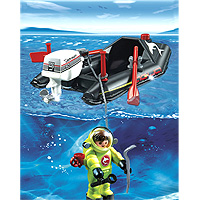 Playmobil Vacation - Dinghy with Diver