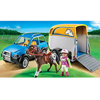 Playmobil Pony Ranch - SUV with Horse Trailer