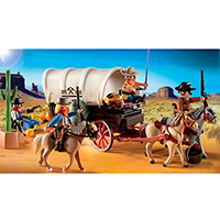 Playmobil Western - Covered Wagon with Raiders
