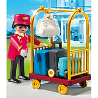 Playmobil Hotel - Porter with Baggage Cart
