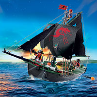 Playmobil Pirate Ship with RC Underwater Motor