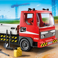 Playmobil Flatbed Construction Truck
