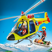 Playmobil Mountain Life - Mountain Rescue Helicopter