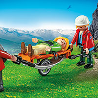 Playmobil Mountain Life - Mountain Rescuers with Stretcher