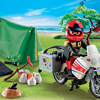 Playmobil Camping - Biker at Camp Site