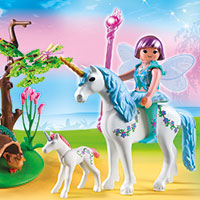 Playmobil Fairies - Fairy Aquarella in the Unicorn Meadow