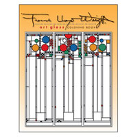 Frank Lloyd Wright Art Glass Translucent Coloring Book