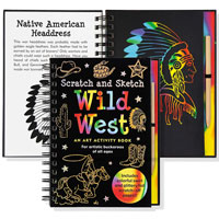 Scratch & Sketch Activity Book - Wild West