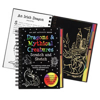 Scratch & Sketch Activity Book - Dragons & Mythical Creatures