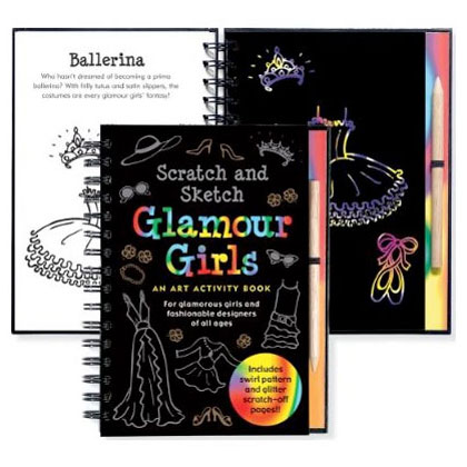 Scratch & Sketch Activity Book - Glamour Girls