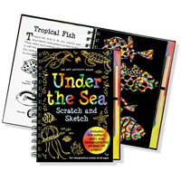 Scratch & Sketch Activity Book - Under the Sea
