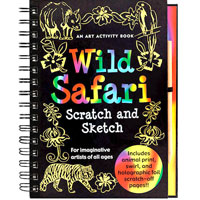 Scratch & Sketch Activity Book - Wild Safari