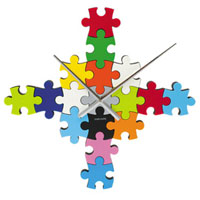 Do It Yourself Puzzle Wall Clock
