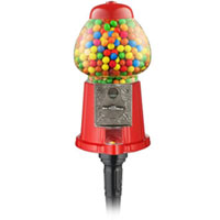 Gumball Machine + Stand - 15 inch Metal & Glass