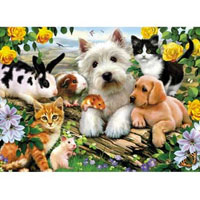 Happy Animal Buddies 300 pc Puzzle