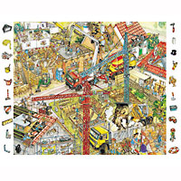 Building Site Look & Find Puzzle - 84 pc