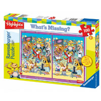 Highlights Animal Band - Whats Missing 100 pc Puzzle