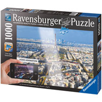 Above the Roofs of Paris Augmented Reality Puzzle - 1000 pc