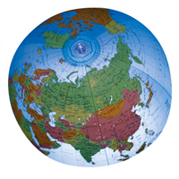 Inflatable Political Globe - 12 inch