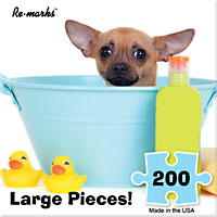 Puppy in Bath 200 Large Piece Puzzle