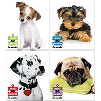 Puppy 4-Pack Puzzles - 60 pc