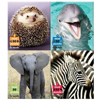Wild Animal 4-Pack Puzzles - 80 pc