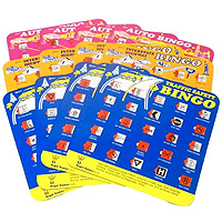 Retro Travel Bingo Cards