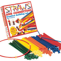 Roylco Straws and Connectors - 230 pc