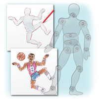Poseable People Stencil