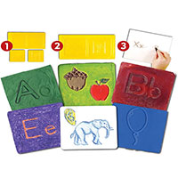 Alphabet Match & Rub Set