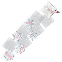 Snowflake Rubbing Plates