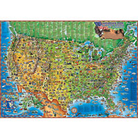 Dino's Illustrated Map of the USA