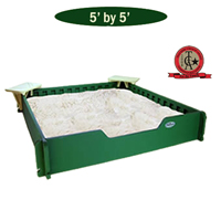 SandLock 5 foot by 5 foot Sandbox