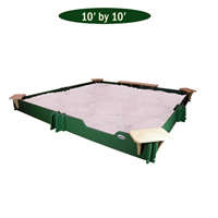SandLock 10 foot by 10 foot Sandbox
