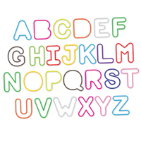 Alphabet SillyBandz Shapes - 36 pc