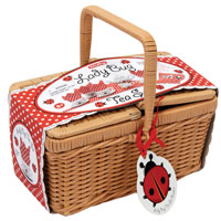 Ladybug Teaset Basket