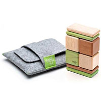 Tegu 8 piece Wooden Block Set with Pouch