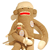 REALLY BIG Sock Monkey
