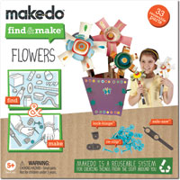 Makedo Find & Make Flowers - 33 pc