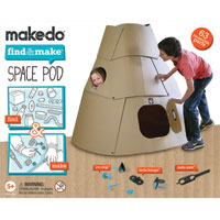 Makedo Find & Make Space Pod - 57 pc
